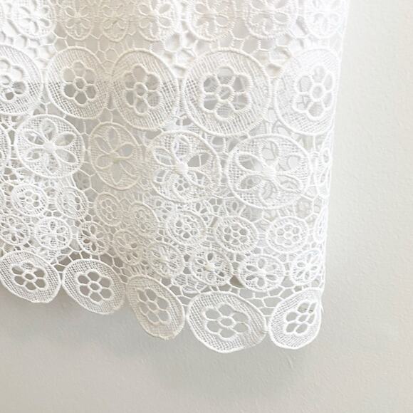 Express Lace Crochet Eyelet Midi Dress - Picture 7 of 14